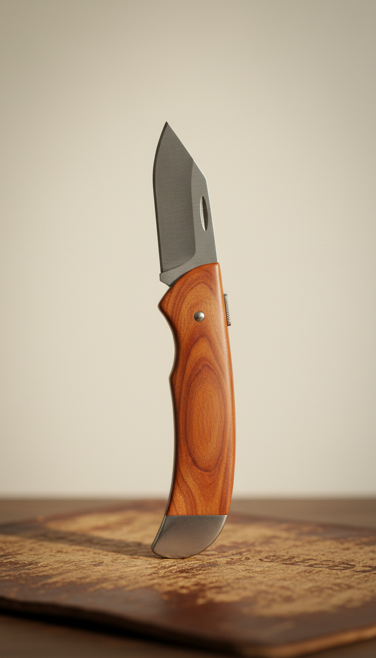 High-Carbon Utility Knife in Walnut